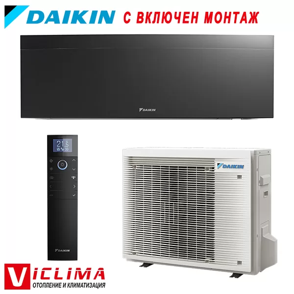 Инверторен климатик Daikin FTXJ35AB/ RXJ35A Black Emura III, 12 000 BTU, Клас А+++