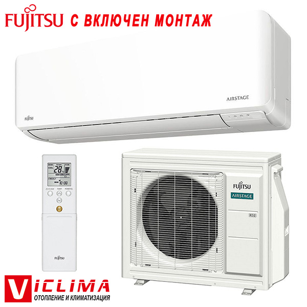 Инверторен климатик Fujitsu ASEH14KMCG/ AOEH14KMCG Airstage WiFi, 14 000 BTU, Клас А++