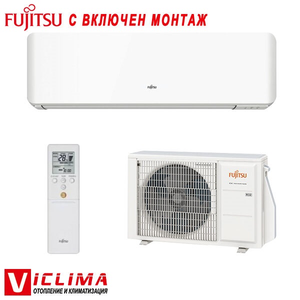 Инверторен климатик Fujitsu ASEG24KMTE/ AOEG24KMTA, 24 000 BTU, Клас А++