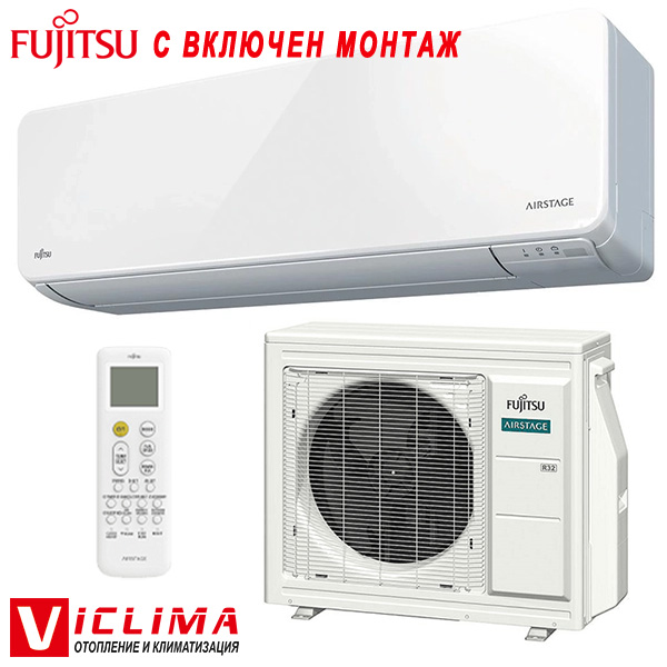 Инверторен климатик Fujitsu АЅЕН09КNСА/ АОЕН09КNСА, 9 000 BTU, Клас А++