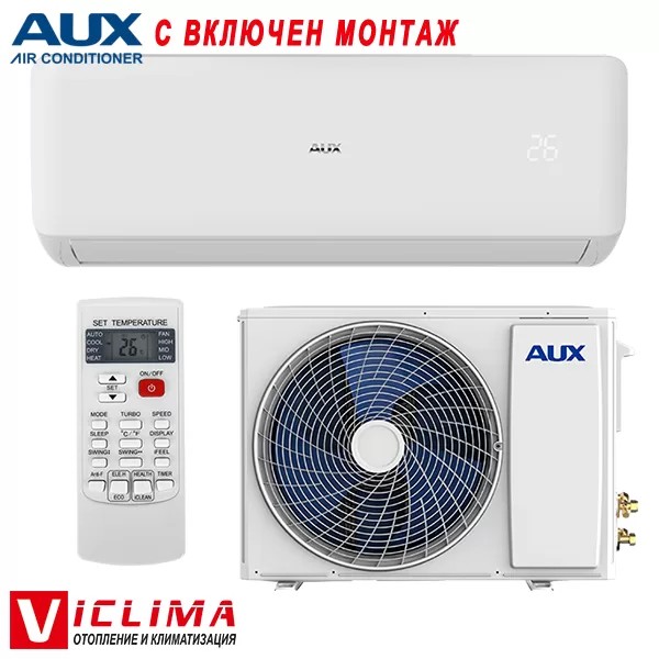 Инверторен климатик Aux Freedom Eco ASW-H09B6B4/ FAR3DI-C0, 9 000 BTU, Клас А++